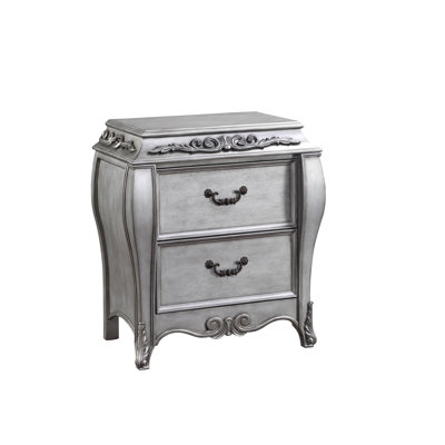 ACME Table de chevet Leonora, platine rétro pour chambre à coucher, dortoir et salon