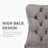 Velvet Fabric Upholstered Dining Chairs Set of 4 with Sliver Legs,Gray-477584249-477584241