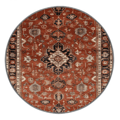 Tapis brun lavable à la machine