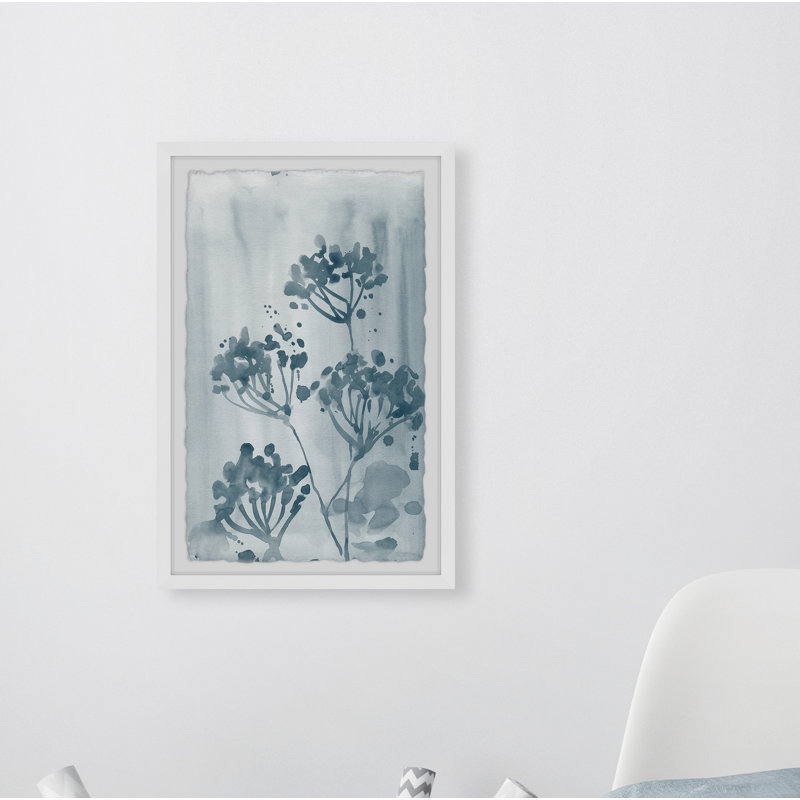 Midnight Blue Blooms by Parvez Taj - Single Picture Frame Painting, 91 cm H x 61 cm W