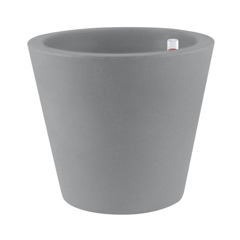 Cono Resin Pot Planter, 20" H x 19.75" W x 19.75" D, Steel