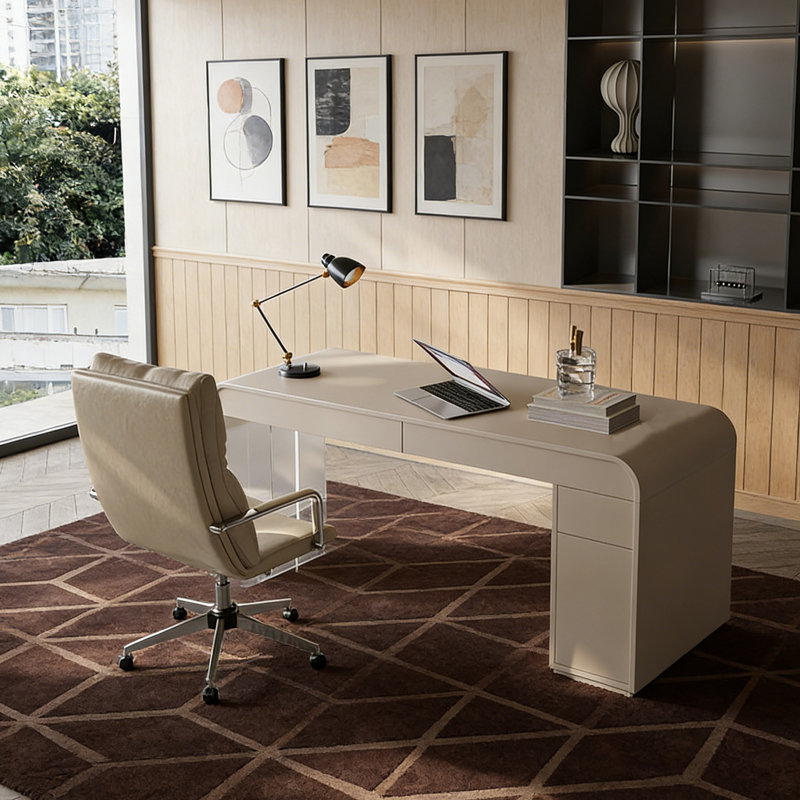 Bureau léger et luxueux, H 29,53 po x l 55,12 po x P 25,59 po