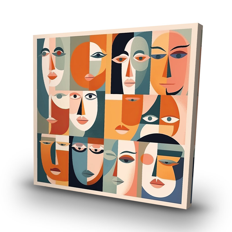 Judgmental gaze - 32"x32" art on canvas