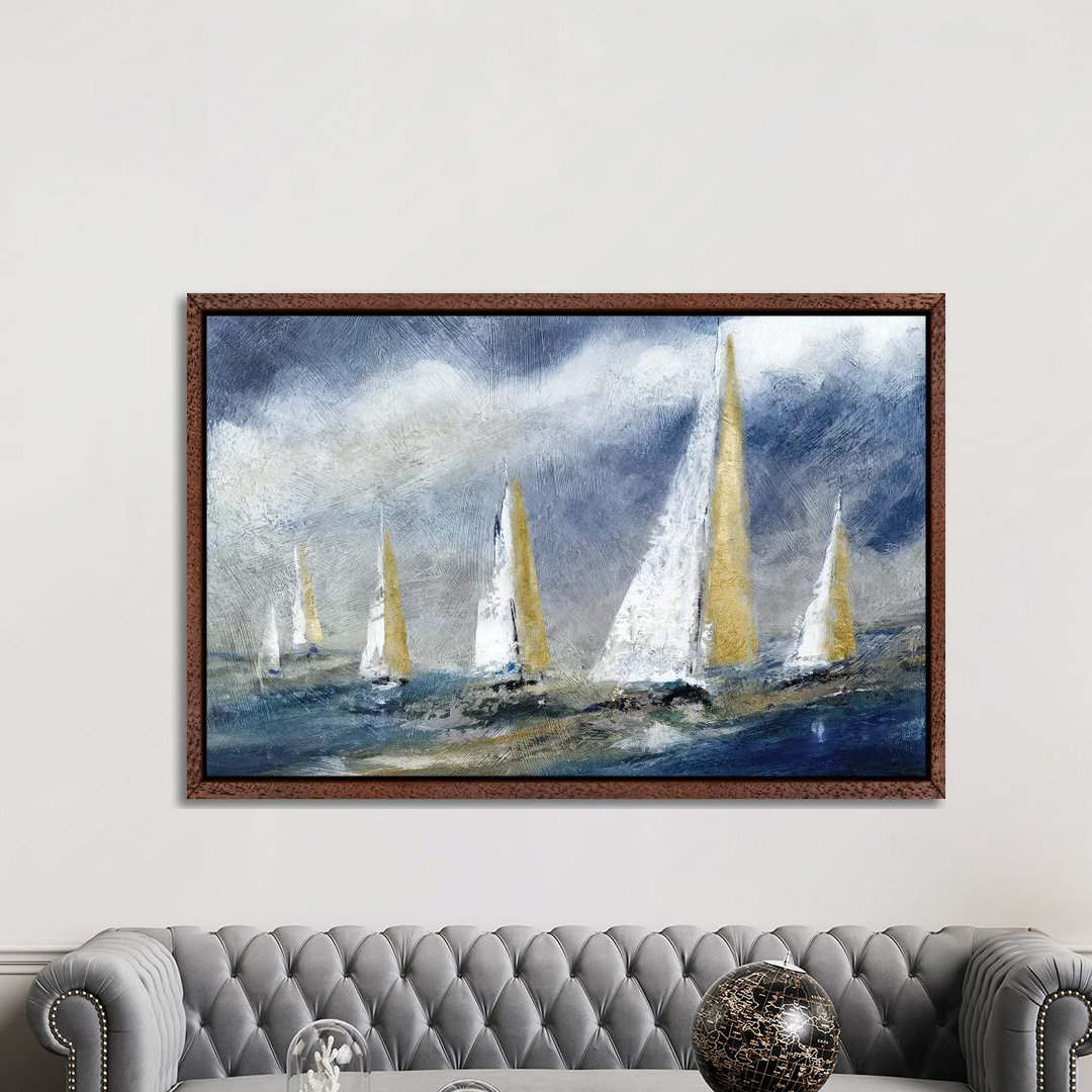 Indigo Swells by Carol Robinson - Painting on Canvas