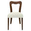 Ensemble de 2 chaises de salle à manger sans accoudoirs de style classique-moderne avec sièges rembourrés, structure en bois d'hévéa robuste-1704926556