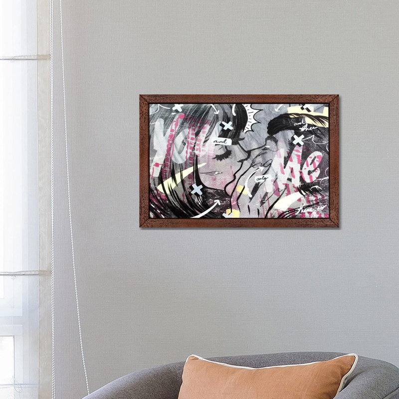 And Only by Dan Monteavaro - Print on Canvas, 152.5 cm H x 101.5 cm W, Brown Floater Framed