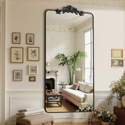 Retro engraved full-length mirror