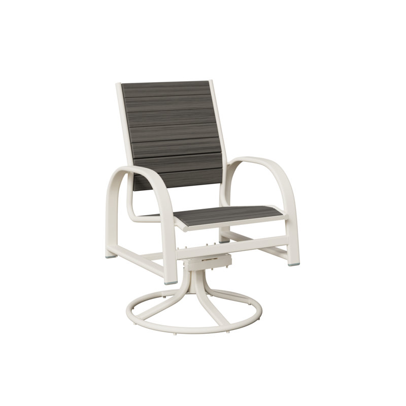Chaise berçante berçante en aluminium Berlin, Gris côtier