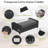 Under Bed Storage Containers With Wheels, 12 Inch Under The Bed Storage Bins With Clear Lid, 2 Pack, (Black)-443376118