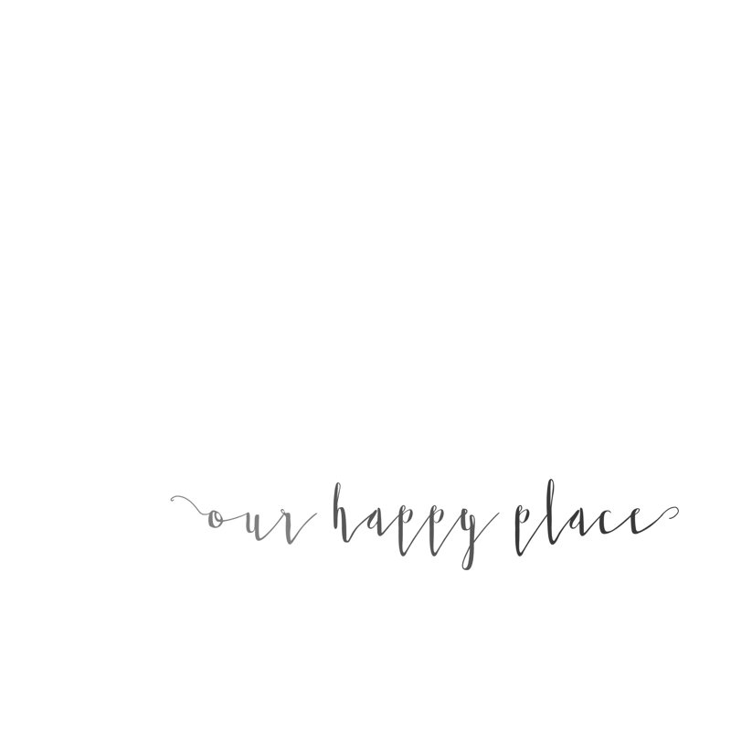 " Our Happy Place ", 20" H x 20" W  