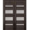 Porte standard lambrissée en bois et verre préfinie Mirella