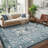 Leaves Floral Machine Washable Area Rug with Rubber Backing for Living Room Modern Non-Slip Dining Room Rug Non-Shedding Rugs for Bedroom-1734437654
