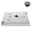 Base de douche 36 po x 36 po en acrylique noir brillant avec bonde centrale, bonde incluse-114639149