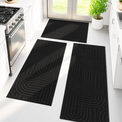 Non Slip Stain-Resistant Kitchen Mats (Set of 3)