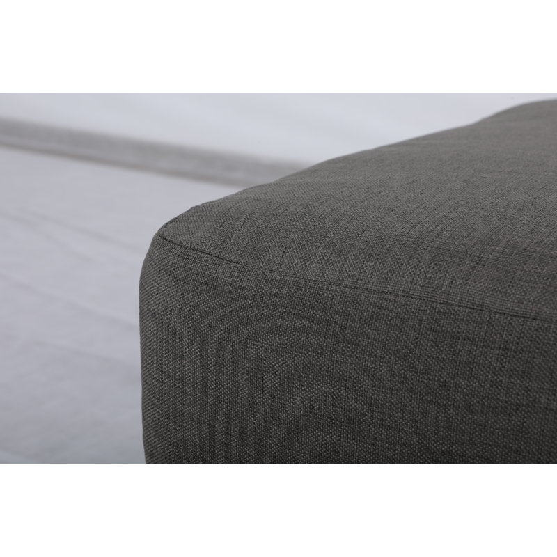 Repose-pieds avec coussin Kaiser, Gris foncé