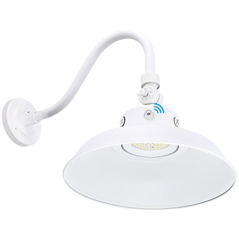 Lumière de grange à col-de-cygne à DEL 14 pouces 40w / 30w / 20w, Blanc