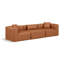 Canapé modulaire en similicuir 3 pièces Houswerth-94884226