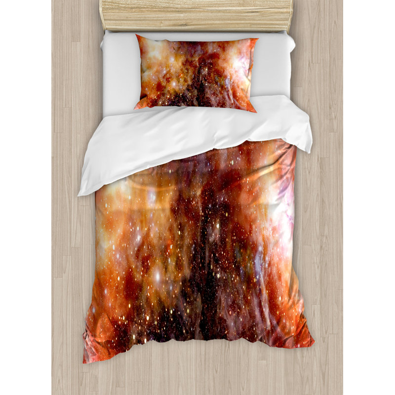 Modern & Contemporary Polyester Duvet Cover, Twin Duvet Cover + 1 Sham