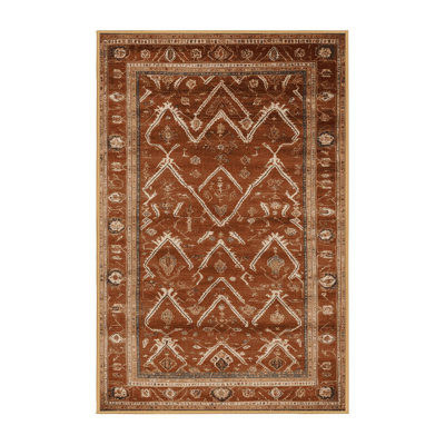 Tapis brun lavable à la machine