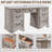 59” Executive Office Desk With Storage,Wood Home Office Computer Desk With Charging Station,File Drawers And Storage Cabinet-501444271