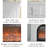 White Solid Wood Freestanding Fireplace