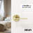 Muse Privacy Door Lever Modern Concealed Design For (Bed & Bath) – Sleek Minimalist Style in Brushed Champagne Gold-125873697