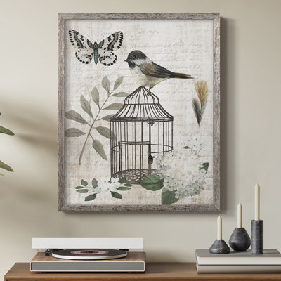 Vintage Menagerie II Framed Print - Solid Wood