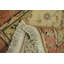 Tapis de couloir traditionnel ivoire et saumon 3 x 13