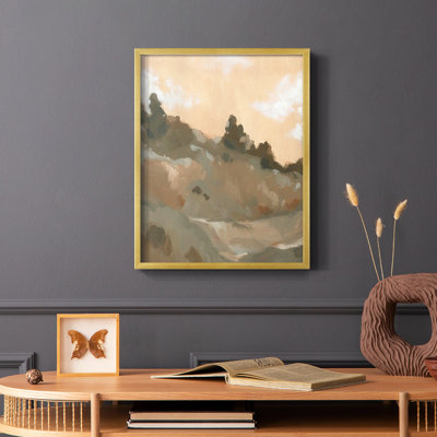 Hillside Walking Path II Framed Print - Solid Wood