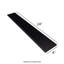 Carreau en porcelaine bullnose 24 po x 4 po noir absolu