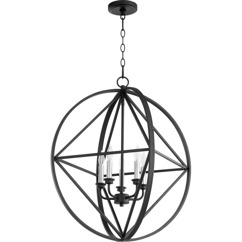 Teston 5 - Light Dimmable Globe Chandelier