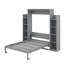 Lit escamotable double avec tablettes et DEL