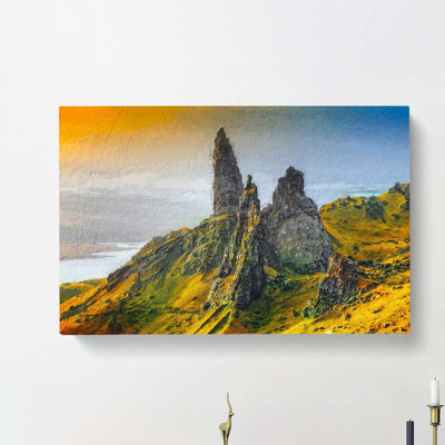 The Old Man Of Storr In The Isle Of Skye Scotland - Wrapped Canvas