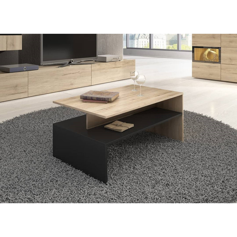 Jaishawn Sled Coffee Table with Storage, Brown