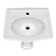 Whitehaus Collection 23" Traditional Pedestal Sink With An Integrated Oval Bowl, Low-Rise Backsplash And Overflow