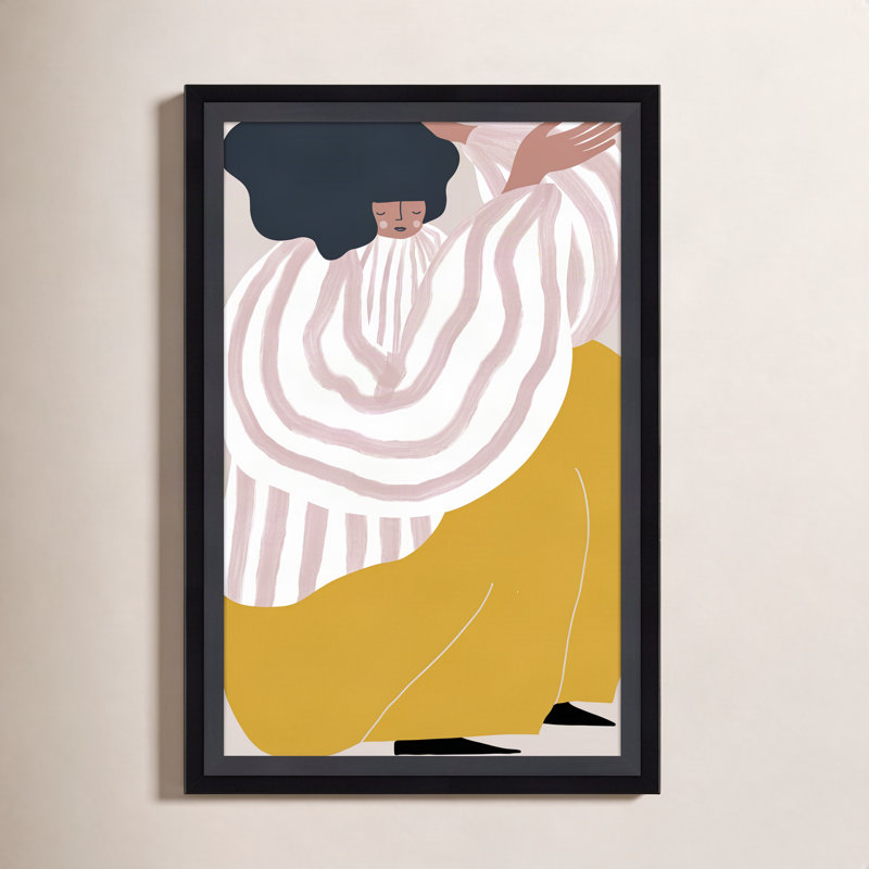 Quarantine Series Portrait 1 par Keely Reyes - impression encadrée, Noir, H 15 po x l 10 po x P 2 po