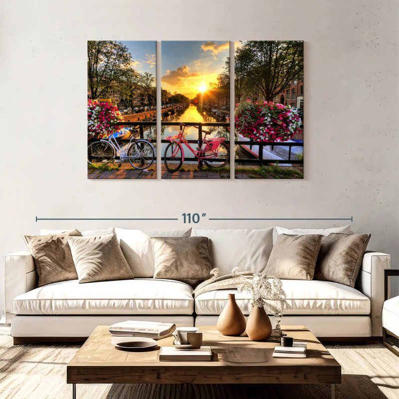 Lilie Amsterdam Bikes, 48" H x 74" W