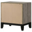 Table de chevet 2 tiroirs Watson taupe clair