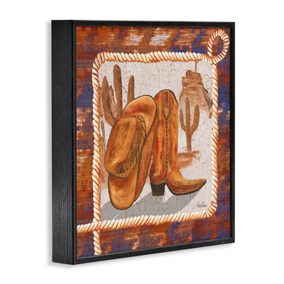 Illustration de giclée sur toile de cowboy de l'Ouest par Gina Ritter