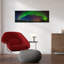«Vibrant Northern Lights Dramatic Serene Vibrant Landscape Winter», art mural-203287301