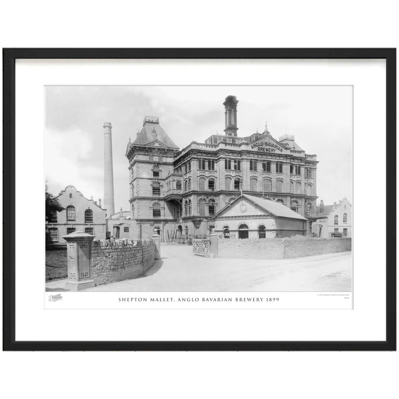 Shepton Mallet, Anglo Bavarian Brewery 1899 - Single Picture Frame Print, 45cm H x 60cm W x 2.3cm D