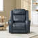 Winslow Dual Motor Genuine Leather Power Recliner With Power Headrest and Cup Holders