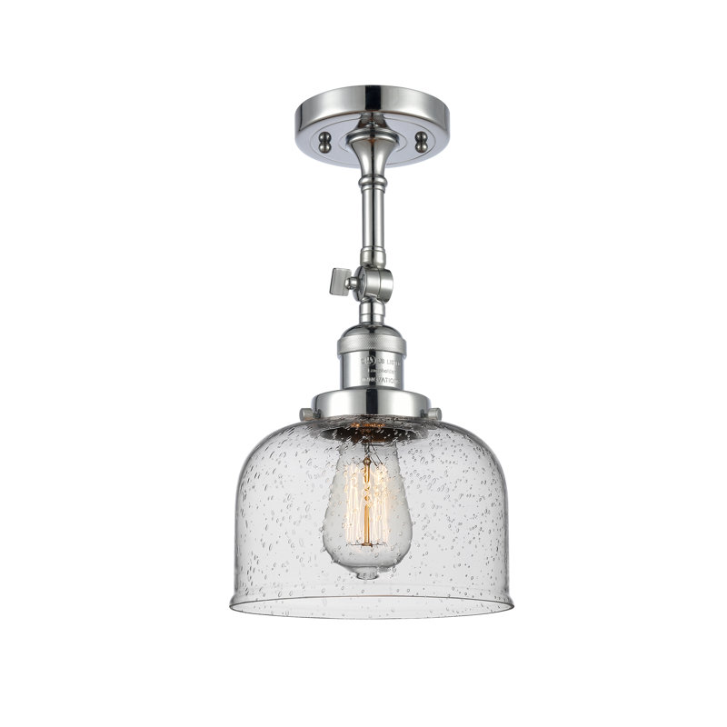 Appliquee à bras 1 lumières bell Adalhard, Chrome poli