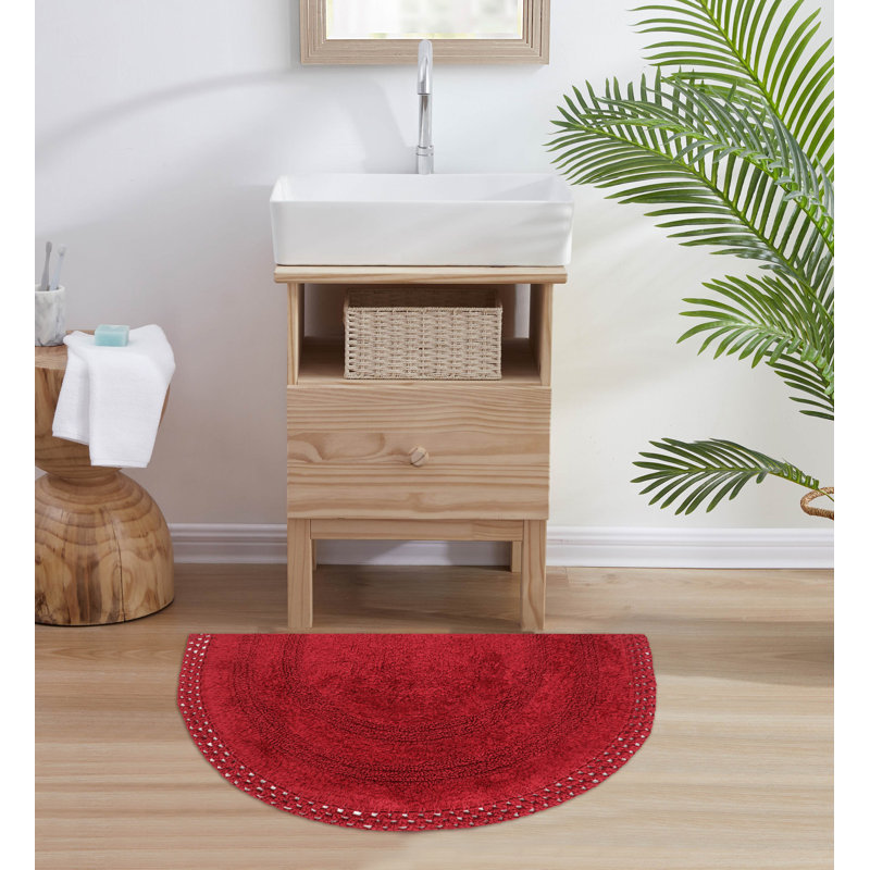 Tapis pour salle de bain Adiraica, Vin rouge