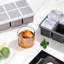 Paquet de 3 grands plateaux à glaçons en silicone - Moules à glaçons carrés de 2 pouces pour le whisky et les cocktails, machine à cubes de whisky à l'ancienne (énormes cubes à fusion lente), noir + gris foncé + mauve-112996147