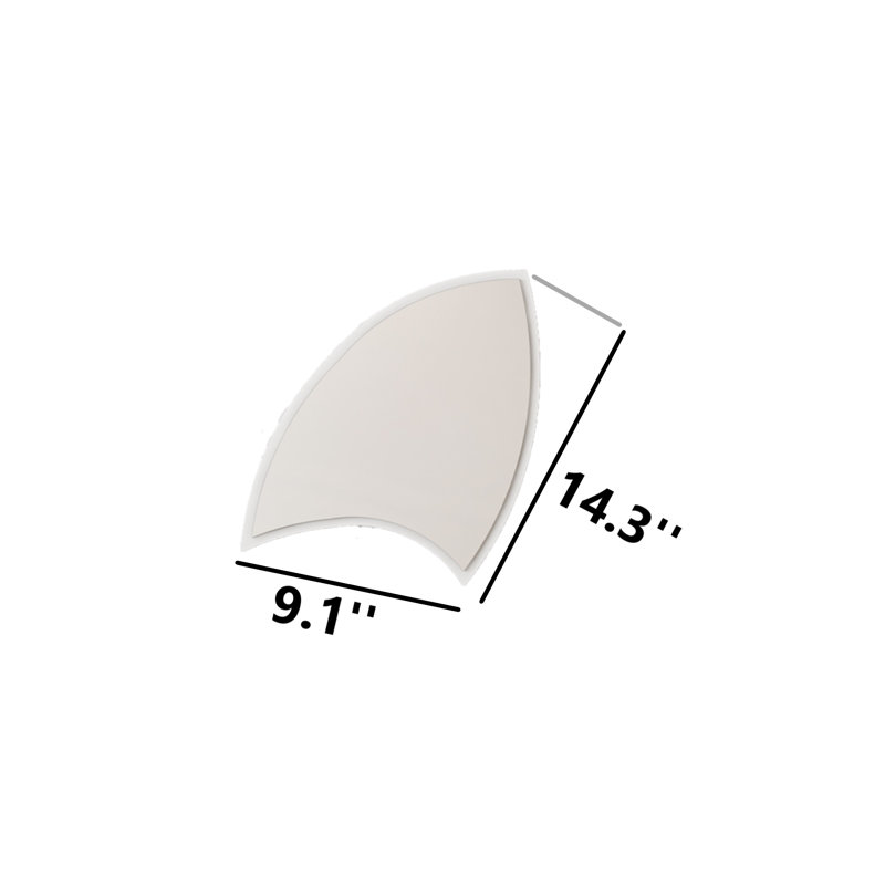 Miroir en bois manufacturé, Blanc