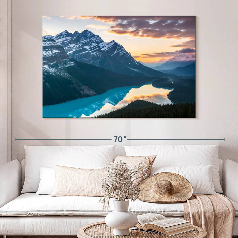 Paysage de montagne Alvord Peyto Lake, H 34 po x l 51 po