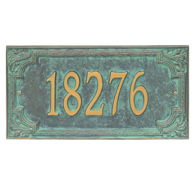 Signature Series 1-Line Wall Address Plaque