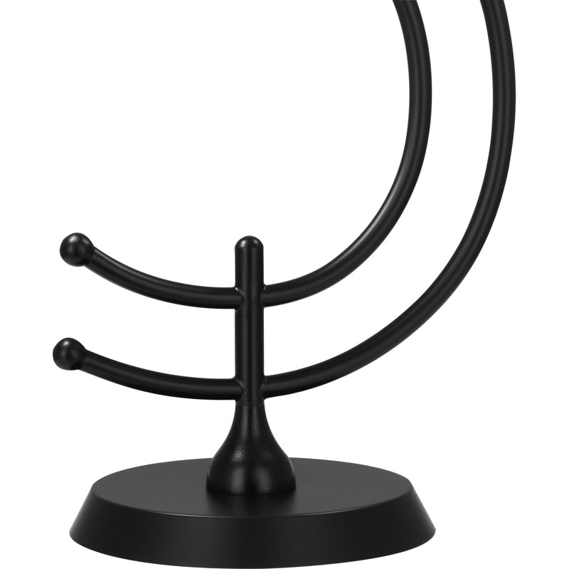 Charlee Adjustable Metal Desk Lamp, Ascot White, Matte Black