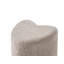 40cm Wide Heart Solid Colour Pouffe Ottoman-863244450